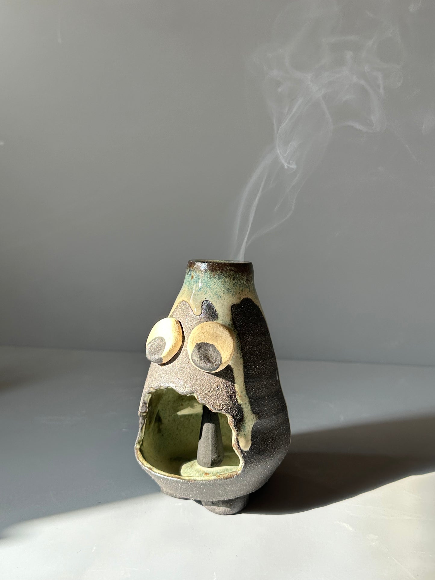 Scared Little Dude Incense Holder #2