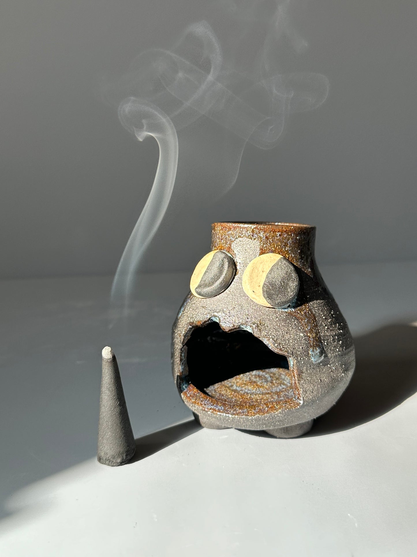 Scared Little Dude Incense Holder
